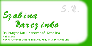 szabina marczinko business card